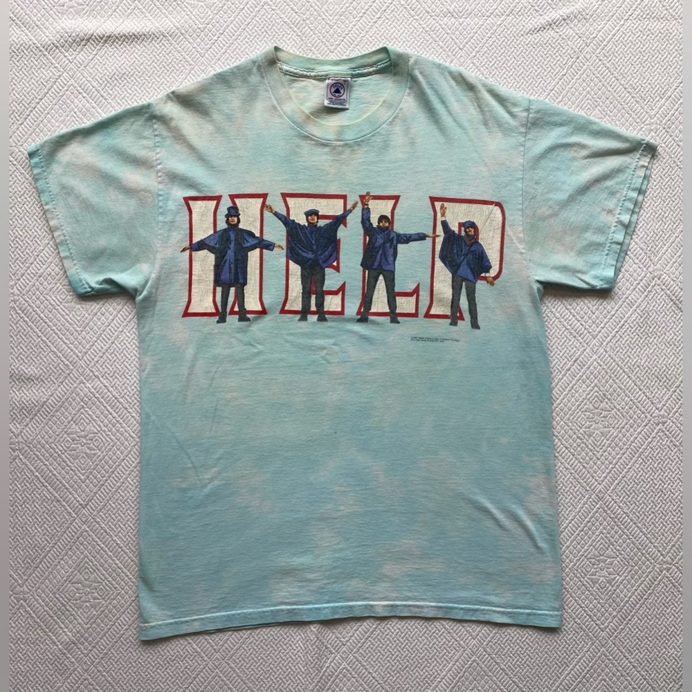 Vintage The Beatles Help 1997 tie dye T-shirt